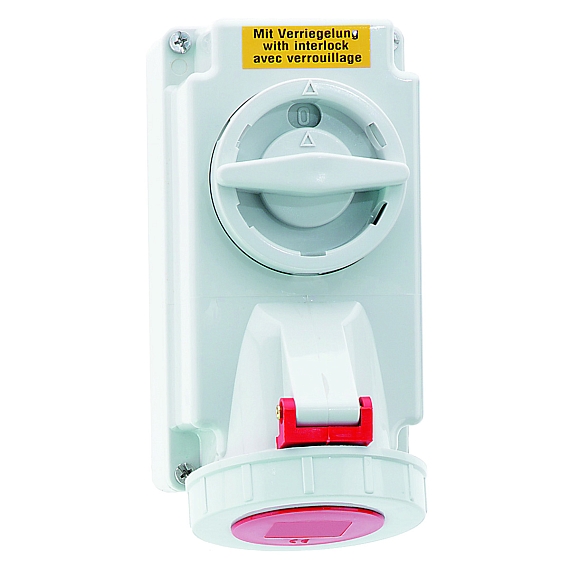 Настенная розетка с выключателем и блокировкой - Размер корпуса 170x90