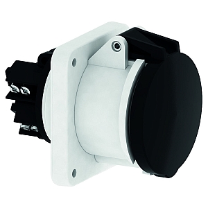 картинка Панельная розетка прямая - Фланец 107x100, крепление 85x77