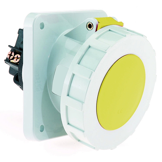 Панельная розетка с наклоном - Фланец 114x114, крепление 90x90