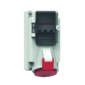 картинка Настенная розетка с предохранителем - с С-автоматом, размер корпуса 170x90