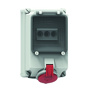 картинка Настенная розетка с предохранителем - с цоколем предохранителя D02, размер корпуса 260x160