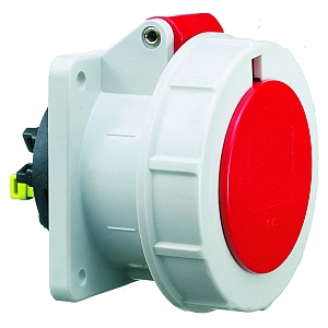 картинка Панельная розетка прямая - Фланец 75x75, крепление 60x60